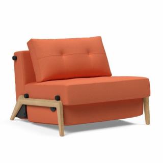 INNOVATION LIVING  Fauteuil design SOFABED CUBED 02 WOOD Argus Rust convertible lit 200*90 cm
