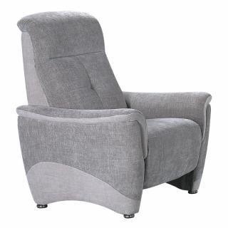 Fauteuil fixe BLOOM tissu maillé gris foncé et gris clair