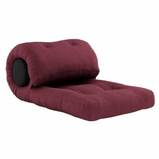 Fauteuil futon convertible WRAP couleur bordeaux
