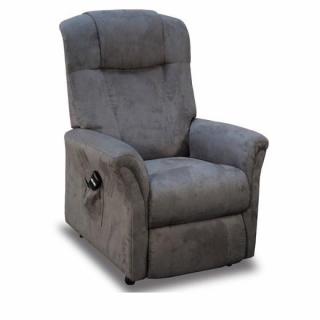 FREEDOM fauteuil relax et releveur électrique (bi-moteur) microfibre gris
