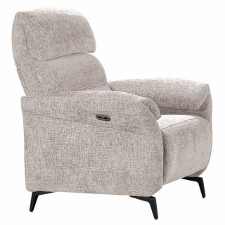 Fauteuil relaxation électrique AEGIS tissu doucy beige