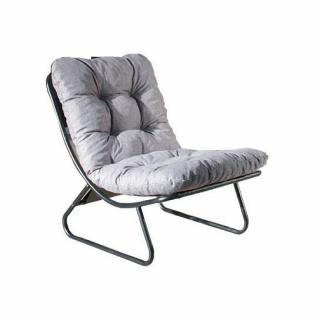 IKKO gris clair Fauteuil design capitonné  INNOVATION LIVING