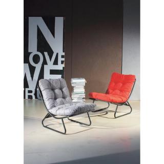 IKKO gris clair Fauteuil design capitonné  INNOVATION LIVING