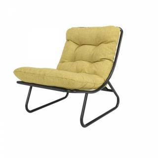 IKKO jaune moutarde Fauteuil design capitonné INNOVATION LIVING