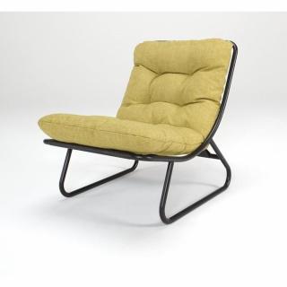 IKKO jaune moutarde Fauteuil design capitonné INNOVATION LIVING