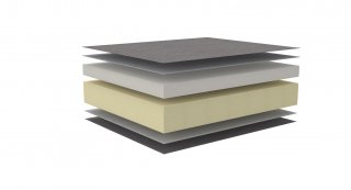 Canapé convertible express 140  ILB 501 matelas mousse réversible 12cm tissu Yogia Ginger