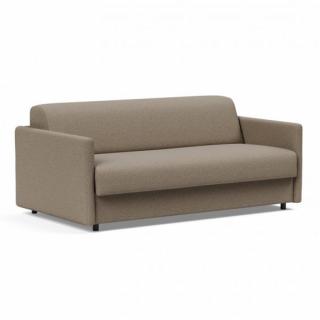 Canapé convertible express 140  ILB 501 matelas ressorts 5 zones 12cm tissu Mahoga Caramel Grey