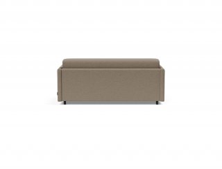 Canapé convertible express 140  ILB 501 matelas ressorts 5 zones 12cm tissu Mahoga Caramel Grey