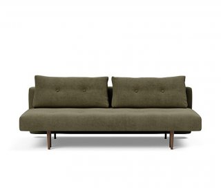 INNOVATION LIVING Canape lit RECAST couchage 200x140 tissu Cordufine Green