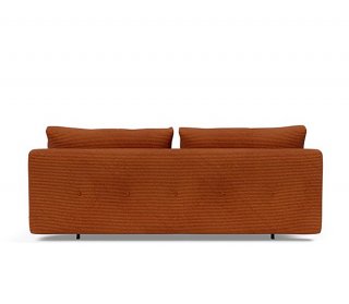 INNOVATION LIVING Canape lit RECAST couchage 200x140 tissu Corduroy Orange