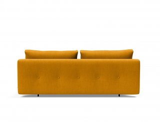 INNOVATION LIVING Canape lit RECAST couchage 200x140 tissu Elegance Curry