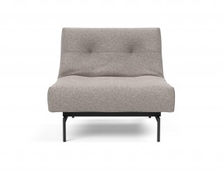 Fauteuil modulable  ILB 202 acier noir tissu Corocco Warm Grey