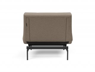 Fauteuil modulable  ILB 202 acier noir tissu Mahoga Caramel Grey