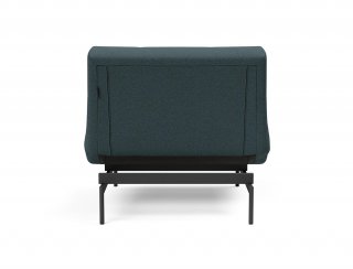 Fauteuil modulable  ILB 202 acier noir tissu Mahoga Dark Blue