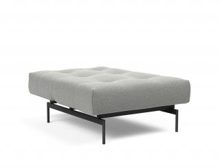 Fauteuil modulable  ILB 202 acier noir tissu Mahoga Dove Grey