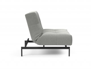 Fauteuil modulable  ILB 202 acier noir tissu Mahoga Dove Grey