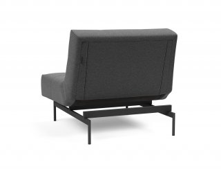 Fauteuil modulable  ILB 202 acier noir tissu Mahoga Seal Grey