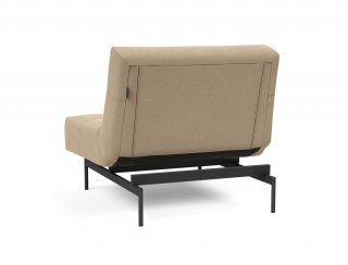 Fauteuil modulable  ILB 202 acier noir tissu Yogia Ginger 