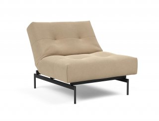 Fauteuil modulable  ILB 202 acier noir tissu Yogia Ginger 