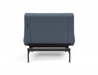 Fauteuil modulable  ILB 202 acier noir tissu Yogia Oceane Blue