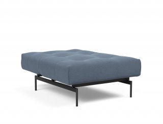 Fauteuil modulable  ILB 202 acier noir tissu Yogia Oceane Blue