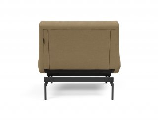 Fauteuil modulable  ILB 202 acier noir tissu Yogia Olive Brown