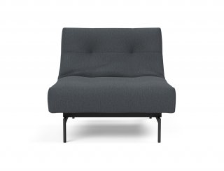 Fauteuil modulable  ILB 202 acier noir tissu Mozart Grey Bronze