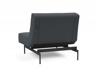 Fauteuil modulable  ILB 202 acier noir tissu Mozart Grey Bronze
