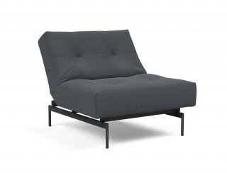 Fauteuil modulable  ILB 202 acier noir tissu Mozart Grey Bronze