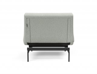 Fauteuil modulable  ILB 202 acier noir tissu Mozart Slate Brown