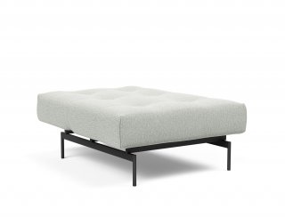 Fauteuil modulable  ILB 202 acier noir tissu Mozart Slate Brown