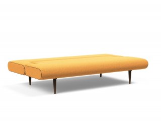 INNOVATION LIVING  Canape lit design UNFURL convertible 200*120cm tissu bouclé Ochre