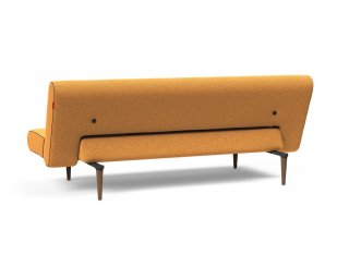 INNOVATION LIVING  Canape lit design UNFURL convertible 200*120cm tissu bouclé Ochre