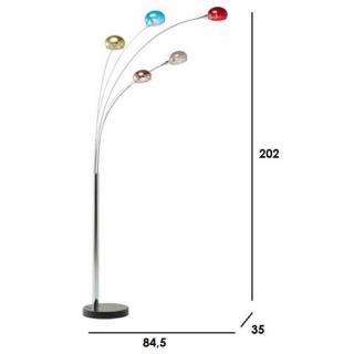 Lampadaire MULTICOLOR cloche.