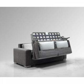 LE DIVA canapé convertible EASY OUVERTURE EXPRESS 140*200cm ouverture assitée, sommier à lattes bois, microfibre gris