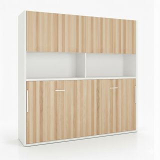 Lit escamotable horizontale pont rangement 90x190 cm pour matelas de 24cm hauteur 220cm