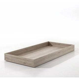 Lit gigogne AMAURY chêne/marron couchage 90 x 200cm