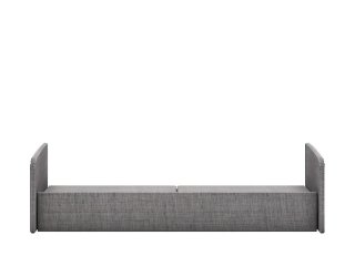 Lit escamotable horizontal canapé tweed gris MULTIMO SOFA couchage 140x200cm blanc