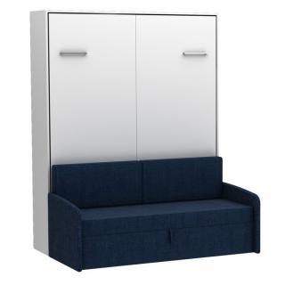 Blanc & sofa bleu nuit