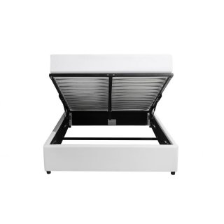Lit DORRES 140x190cm sommier relevable blanc