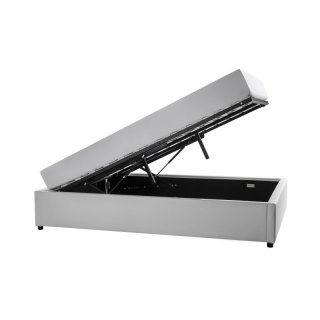 Lit DORRES 140x190cm sommier relevable blanc