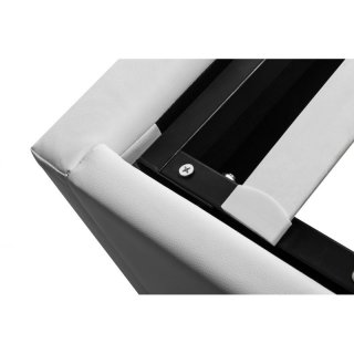Lit DORRES 140x190cm sommier relevable blanc