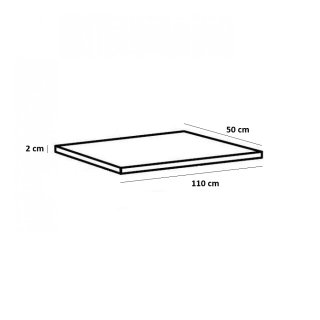 Lot 2 de tablettes BALIOS Larg 110 / Prof 50 cm coloris gris