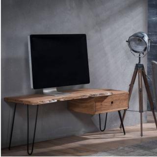 Meuble tv EDGE en acacia massif 1 tiroir