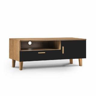 Meuble TV FREDO
chêne naturel et anthracite 1 niche 1 tiroir 1 porte