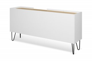 Buffet design NINA  Chêne clair et blanc 180cm