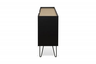 Buffet design NINA  Chêne clair et noir 180cm