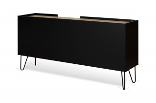 Buffet design NINA  Chêne clair et noir 180cm