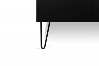 Buffet design NINA  Chêne clair et noir 180cm