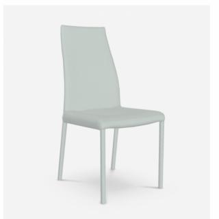 OZZIO BLITZ Chaise en Eco-cuir nubuk Blanc